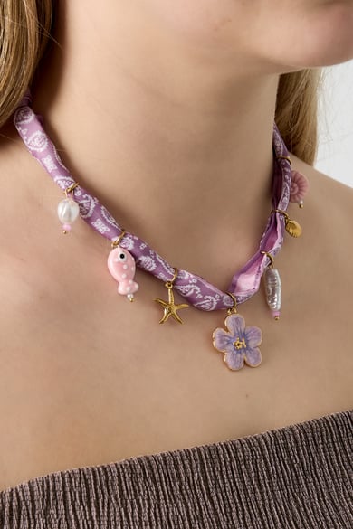 Polyester Pendant necklaces Flower Casual Daily Simple Series Women's jewelry h5 Picture2